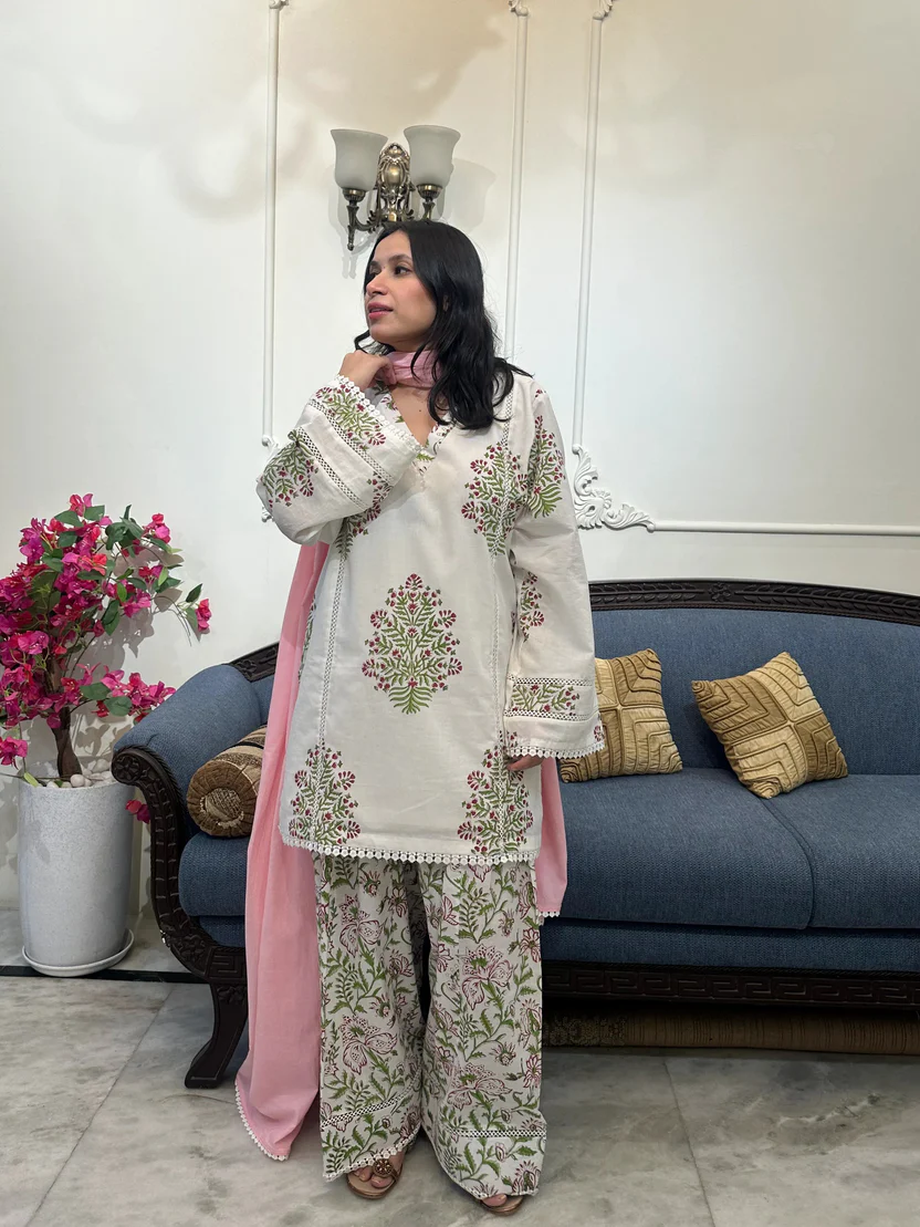 Rumi Block Print Farshi Salwar Set